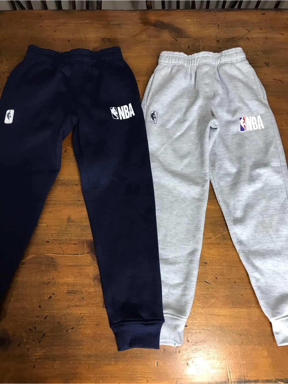 NBA Kids Sweatpants Pair in Navy & Light Gray